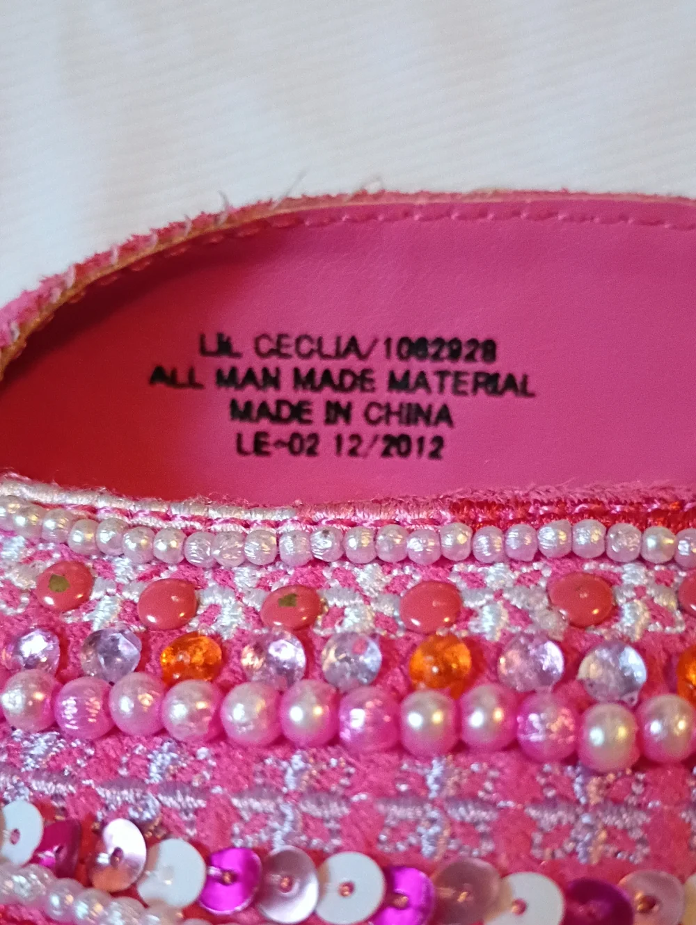naartjie Kids Ceclia Bright Pink Beaded  Sandals